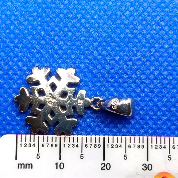 Snowflake Sterling Silver Pendant Katarina Witt - Picture 5 of 13
